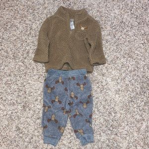 Moose Fleece Outfit Set